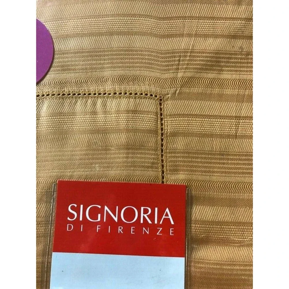Signoria Firenze Italian King Pillow Sham Sand Dune Gold Luxury Made In Italy